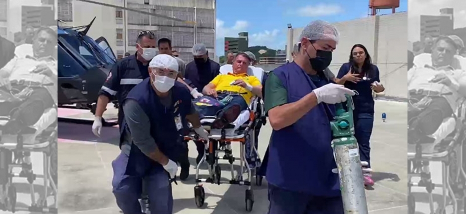 Bolsonaro passa mal e  internado em hospital no Rio Grande do Norte